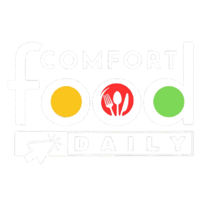 A transparent high-quality logo of comfortfooddaily.com