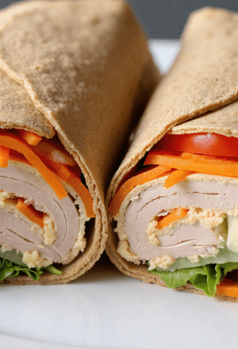 Grilled Greek chicken pita stuffed with juicy tomatoes, lettuce, red onions, cucumbers, and creamy tzatziki on a toasted flatbread.